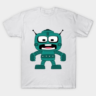 Cartoon angry robot T-Shirt